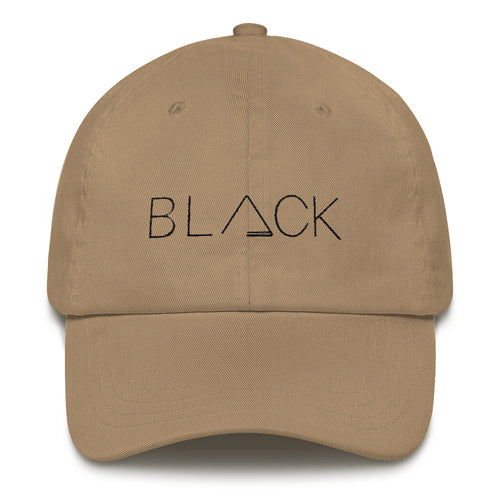 BLACK Dad Hat:  Khaki