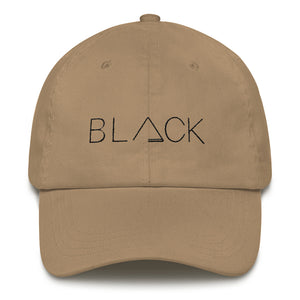 BLACK Dad Hat:  Khaki