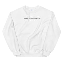 Five-Fifths Human Center {in Black} Unisex Sweatshirt