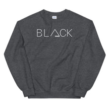 BLACK {in white} Unisex Sweatshirt